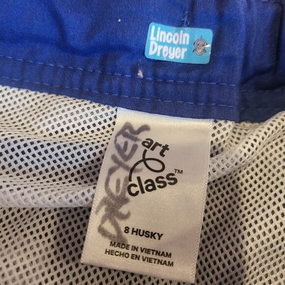 *4/$30* Art Class Drawstring Swim Trunks 8 Husky - Picture 3 of 3